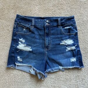 American Eagle Outfitters Blue Distressed Jeans